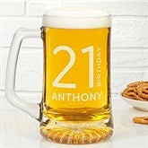 Birthday Bash Personalized Deep Etched Beer Mug - 41781