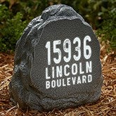 Rustic Address Personalized Solar Outdoor Garden Stone  - 41793