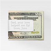 Engraved Nickel Money Clip for Dad - 41845