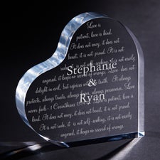 Personalized Wedding Cake Topper - Love Is Patient - 4194