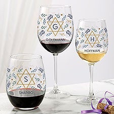 Spirit of Passover Personalized Wine Glass Collection  - 42145