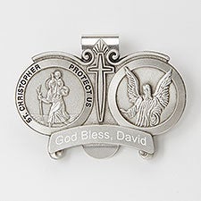 Personalized Religious St. Christopher Visor Clip - 42300