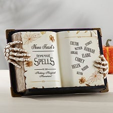 Family Potion Recipe Personalized Halloween 3-D Resin Spellbook  - 42307
