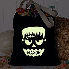Glow-In-The-Dark Frankie Personalized Halloween Treat Bag  - 42331