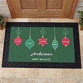 Retro Ornament Personalized Christmas Doormats - 42413