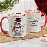 Snowman Repeating Name Personalized Coffee Mugs - 42492