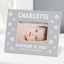 Retro Daisy Personalized Baby Picture Frame  - 42623