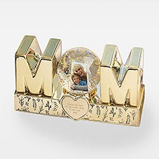 Engraved Gold Lettered Mom Snow Globe - 42671