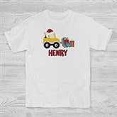 Construction & Monster Truck Personalized Christmas Kids Shirts - 42771