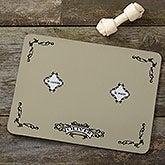 Personalized Pet Food Place Mat - Le Cuisine - 4293