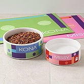 Personalized Designer Pet Bowls - 4295