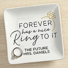 Were Engaged Personalized Ring Dish  - 42958