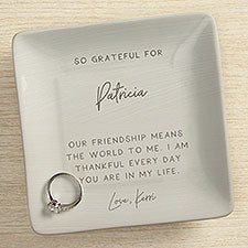 Grateful for You Personalized Ring Dish  - 42969