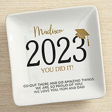 Classic Graduation Personalized Ring Dish - 42971