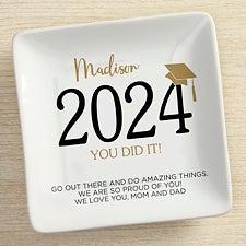 Classic Graduation Personalized Ring Dish  - 42971
