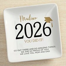 Classic Graduation Personalized Ring Dish  - 42971