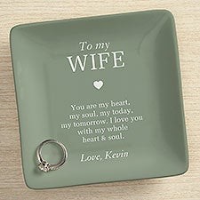 Personalized Ring Dish - To My Wife - 42972