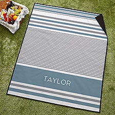 Turkish Stripes Personalized Picnic Blanket  - 42997