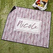 Hand Drawn Personalized Picnic Blanket  - 43002