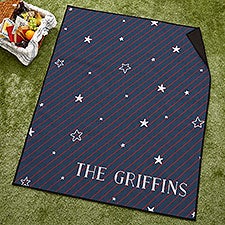 Stars & Stripes Personalized Picnic Blanket  - 43003