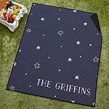 Stars  Stripes Personalized Picnic Blanket  - 43003
