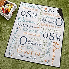 Star Struck Personalized Outdoor Baby Blanket  - 43039