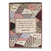 Personalized Family Heirloom Patchwork Quilt Afghan - 4304D