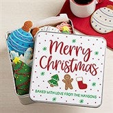 Baking Spirits Bright Personalized Christmas Metal Tin - 43058