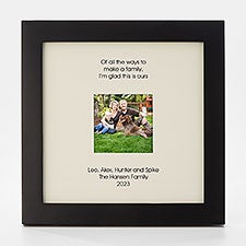 Engraved Family Gallery Square Opening Picture Frame  - 43063