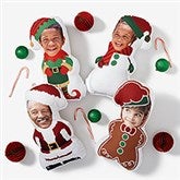 Christmas Character Personalized Photo My Face Throw Pillow  - 43073