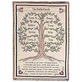Personalized Family Tree Tapestry Blanket - 4308D