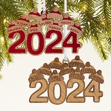 2024 Personalized Wood Christmas Ornament  - 43147