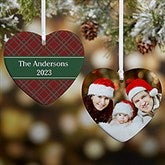 Christmas Custom Pattern Personalized Heart Ornament - 43211