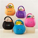 Rainbow Name Embroidered Plush Treat Bag - 43282