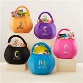Ombre Initial Embroidered Plush Treat Bag - 43283