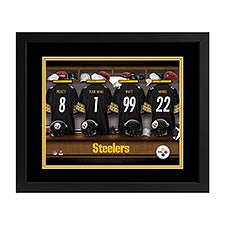 Pittsburgh Steelers NFL Personalized Locker Room Print - 43338D