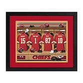 Kansas City Chiefs NFL Personalized Locker Room Print - 43339D