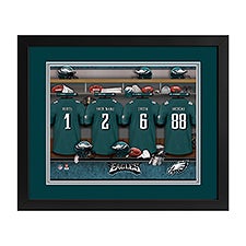 Philadelphia Eagles NFL Personalized Locker Room Print - 43348D
