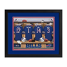 Buffalo Bills NFL Personalized Locker Room Print - 43354D