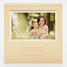 Engraved Moms Gold Uptown 4x6 Picture Frame  - 43390