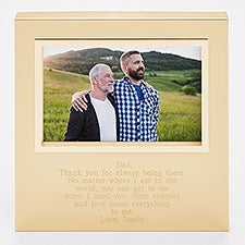 Engraved Dad's Gold Uptown 4x6 Picture Frame - 43391