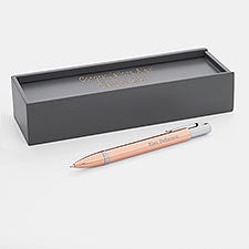 Engraved Graduation Rose Gold/Silver Pen and Box     - 43490