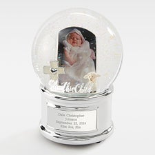 Engraved Bless This New Baby Snow Globe - 43580