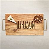 Personalized Acacia Wood Charcuterie Board - Rectangle - 43596D
