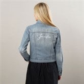 Classic Name Embroidered Jean Jacket - 43659