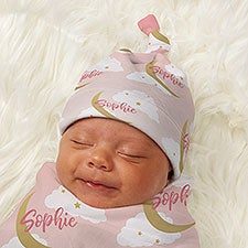 Beyond The Moon Personalized Top Knot Hat - 43684