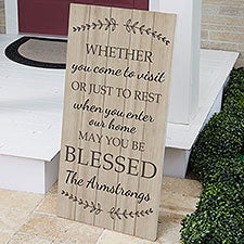 May You Be Blessed Personalized Standing Wood Sign - 43713