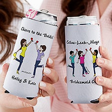 Cheers to Friendship philoSophies® Personalized Slim Can Holder - 43718