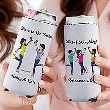 Cheers to Friendship philoSophies® Personalized Slim Can Holder  - 43718