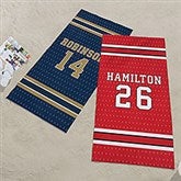 Sports Jersey Personalized Beach Towel  - 43726